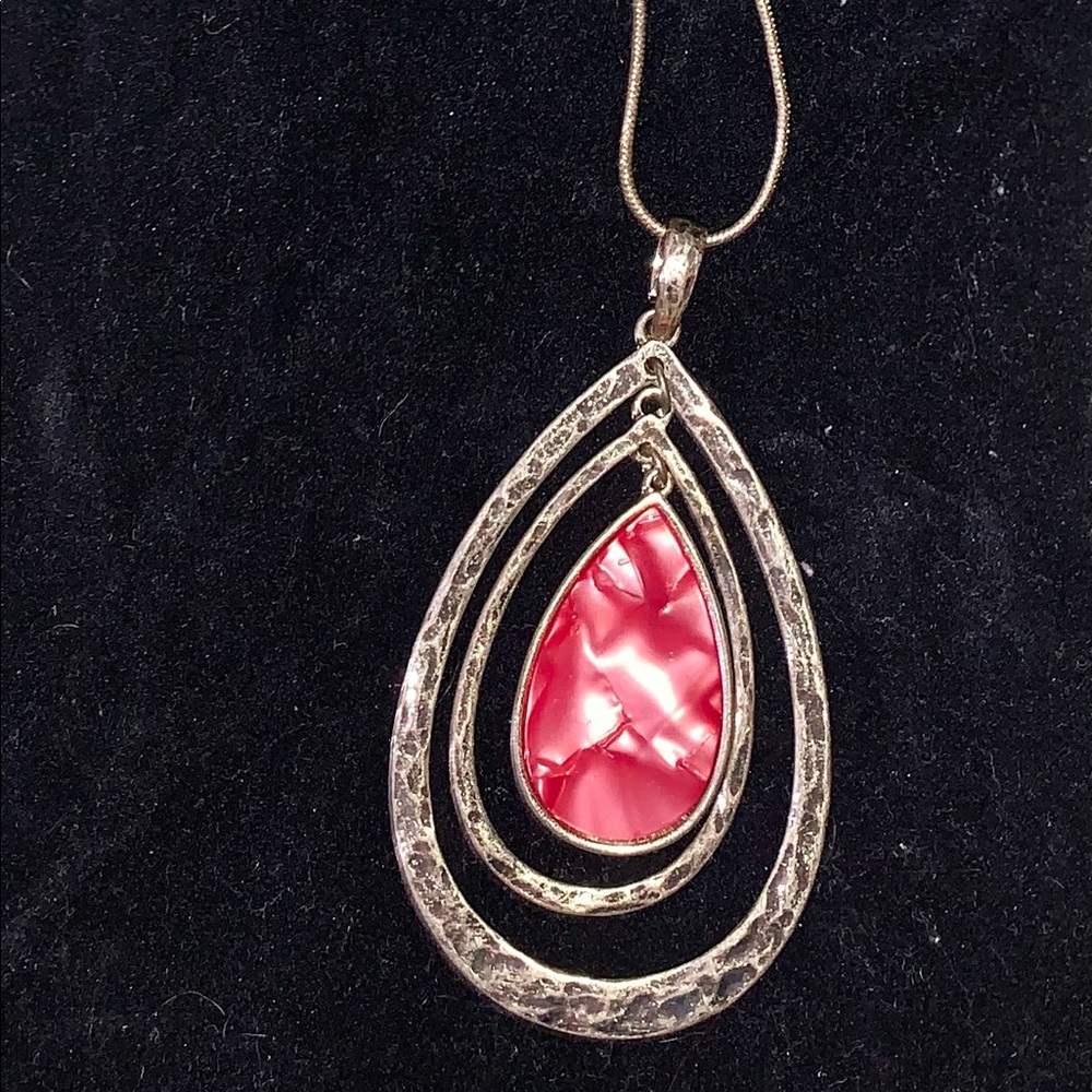 Pink Pendant Necklace